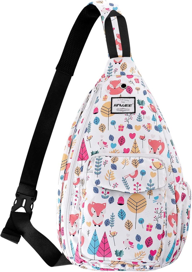 HAWEE Backpack Sling for Women Anti-Water Crossbody Bag Inclined Adjustable Pack | Casual, Adjustable Strap, Water Repellent, for Travel/Sport - Image 1